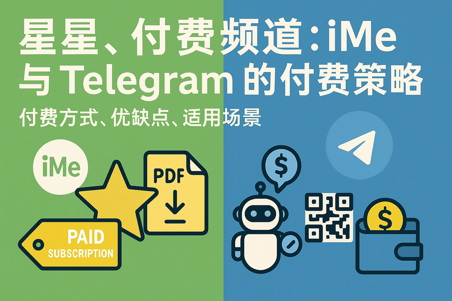 星星、付费频道：iMe 与 Telegram 的付费策略详解